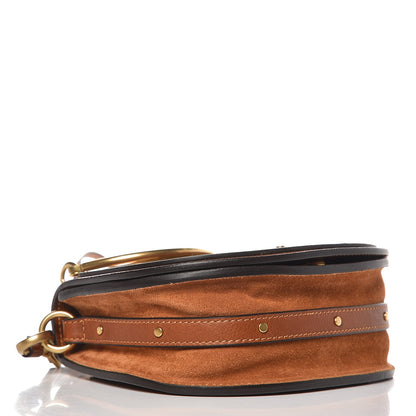 Chloe Calfskin Suede Small Nile Bracelet Bag Caramel 5 of 10
