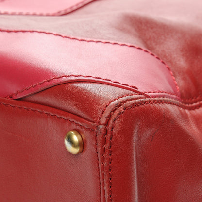 Chanel Calfskin CC Stitched Tote Red 11 of 14