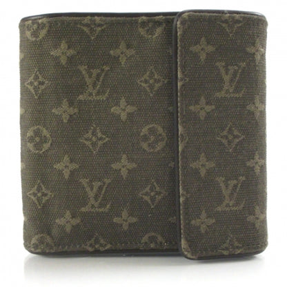 Louis Vuitton Mini Lin Compact Wallet Green 1 of 8