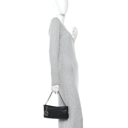 Chanel Lambskin Soft Chain Pochette Black 2 of 10