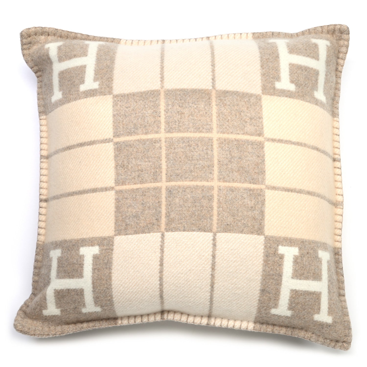 Hermes Wool Cashmere Avalon III Pillow PM Coco Camomille 1 of 3