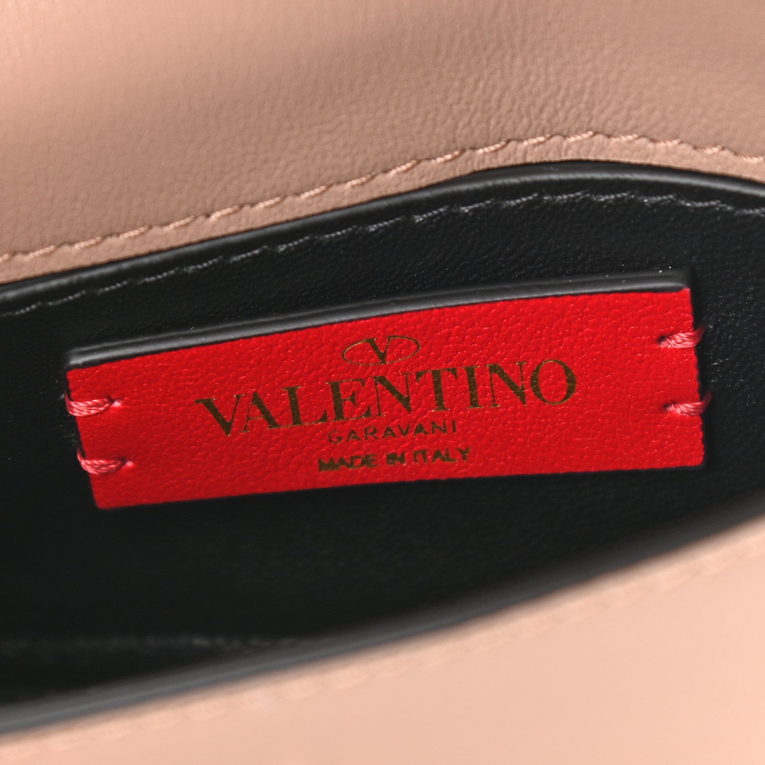 Valentino Garavani Calfskin Crystal Mini Supervee Pouch Rose Cannelle 6 of 8