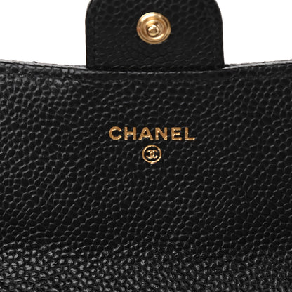 Chanel Caviar Quilted Large Gusset Flap Wallet Black 15 of 15