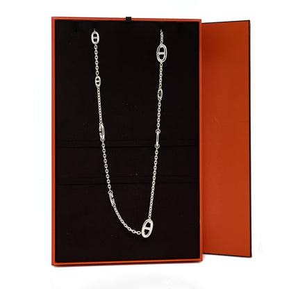 Hermes Sterling Silver Farandole Necklace 80 6 of 6