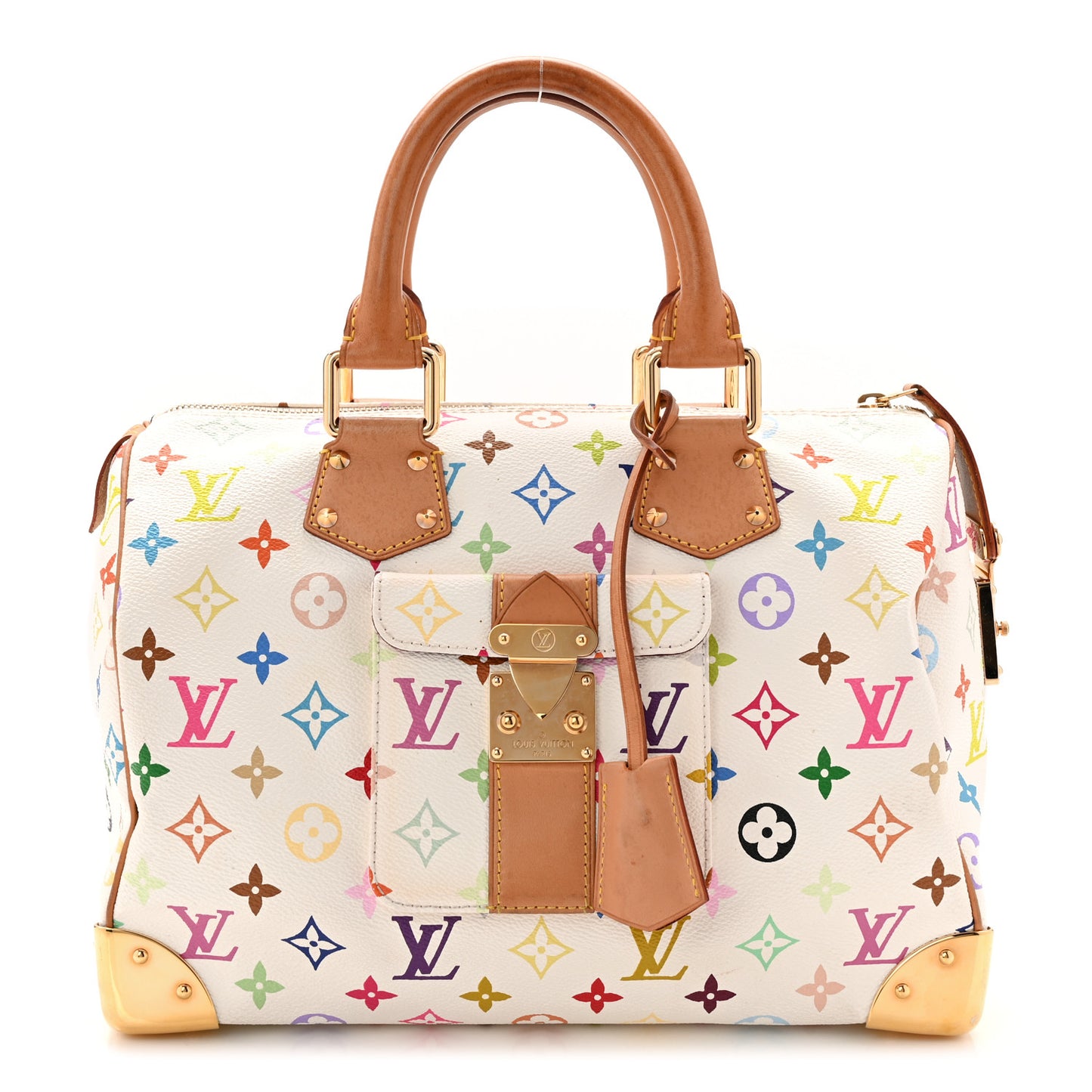 Monogram Multicolor Speedy 30 White