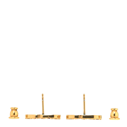Christian Dior Crystal Clair D Lune Earrings Multicolor Gold 3 of 4