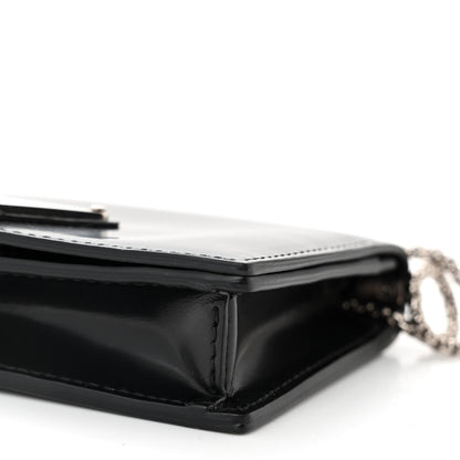 Prada Spazzolato Chain Card Holder Wallet Black 10 of 10