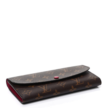 Louis Vuitton Monogram Emilie Wallet Fuchsia 3 of 4