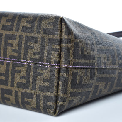 Fendi Zucca Spalmati Small Roll Tote Tobacco Viola 9 of 9