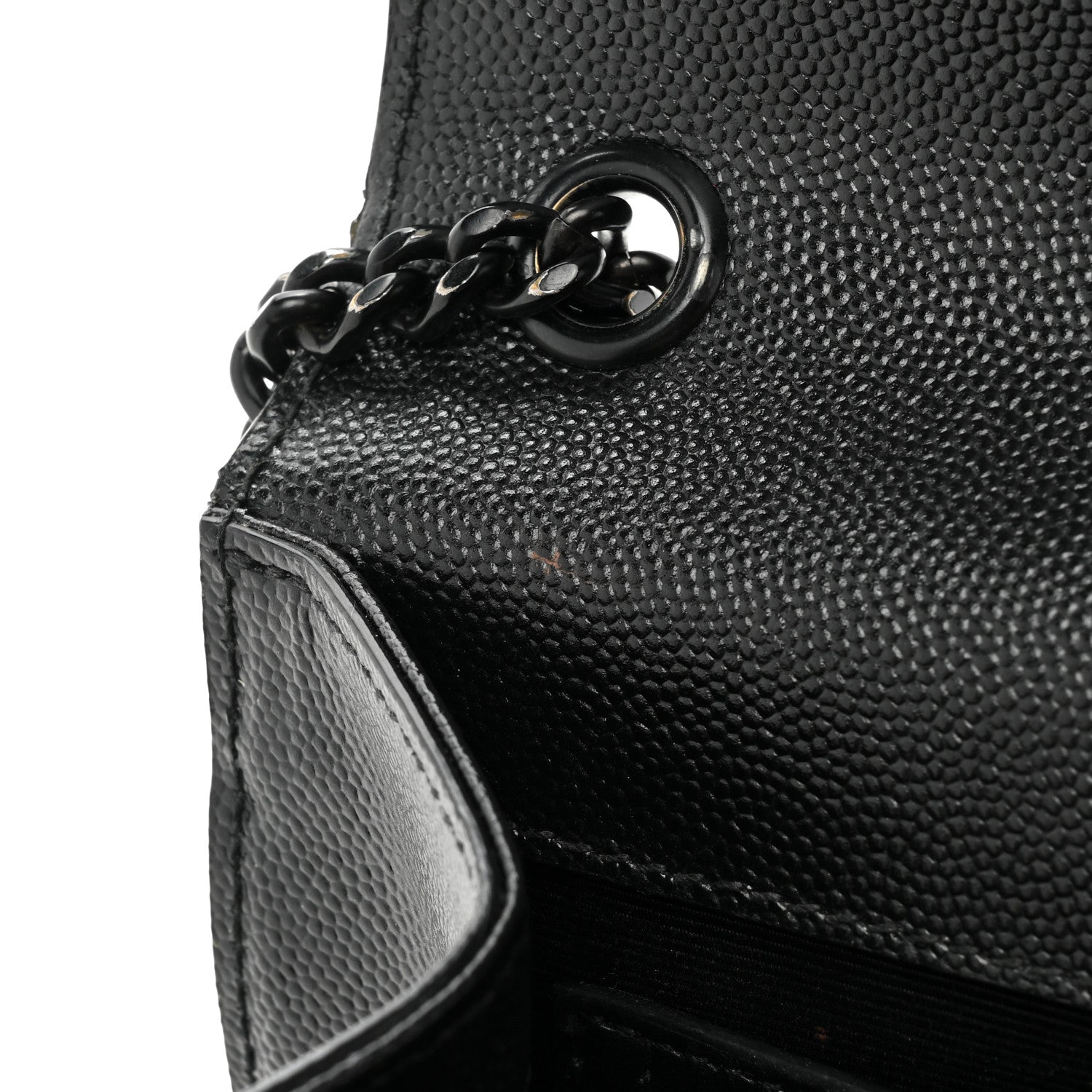 Saint Laurent Grain De Poudre Medium Classic Monogram Monochrome Kate Satchel Black 11 of 18
