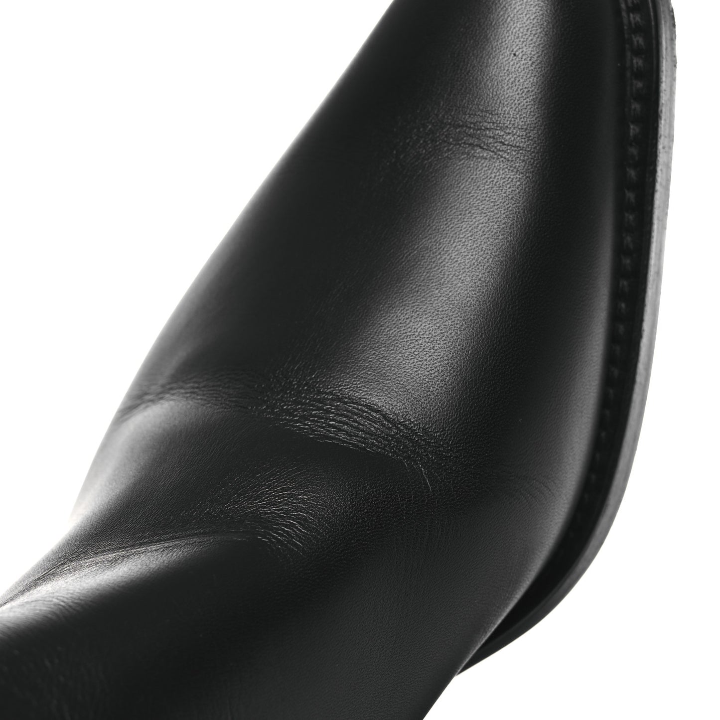 Calfskin CC High Boots 39.5 Black