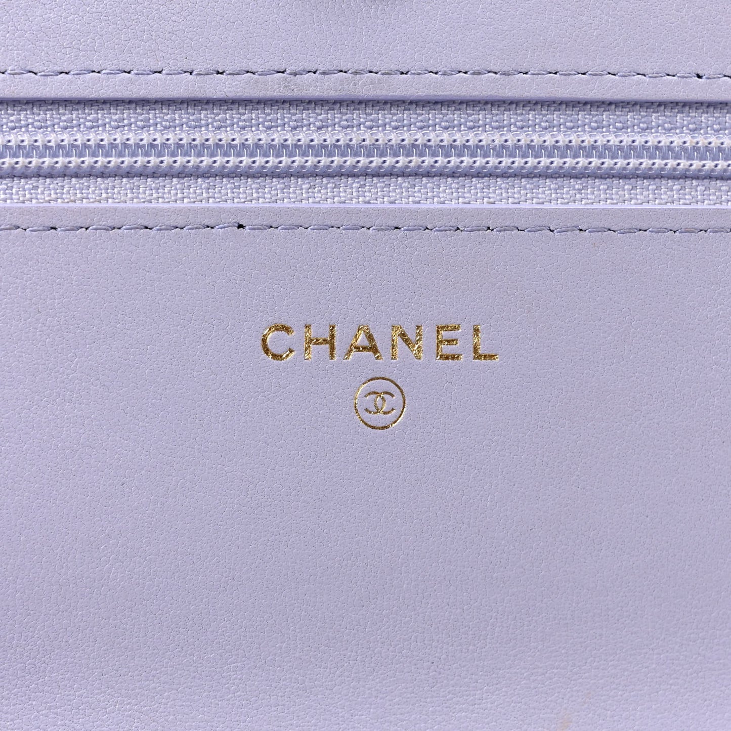 Quilted Chanel 19 Wallet On Chain WOC Light Purple