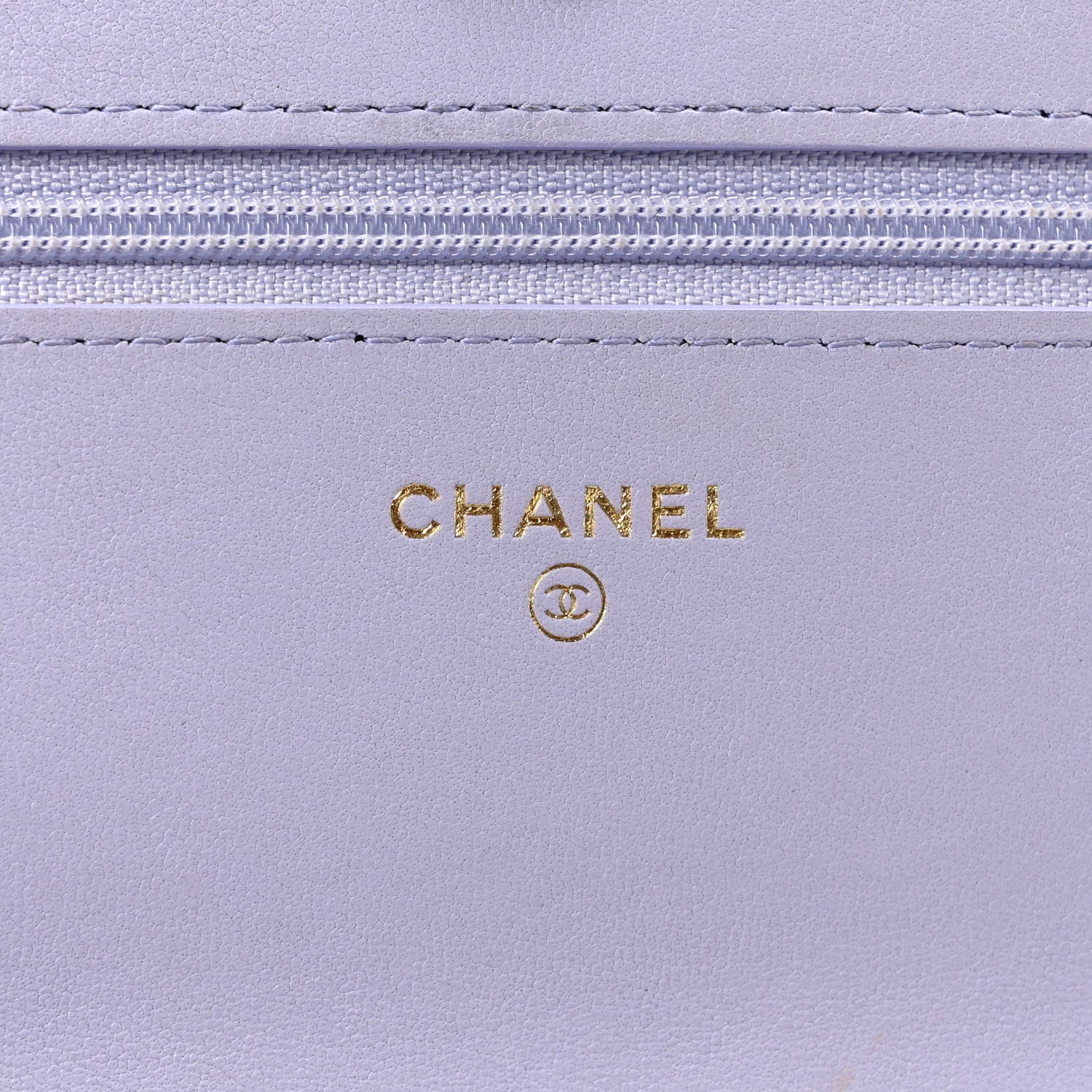 Chanel Quilted Chanel 19 Wallet On Chain WOC Light Purple 6 of 13