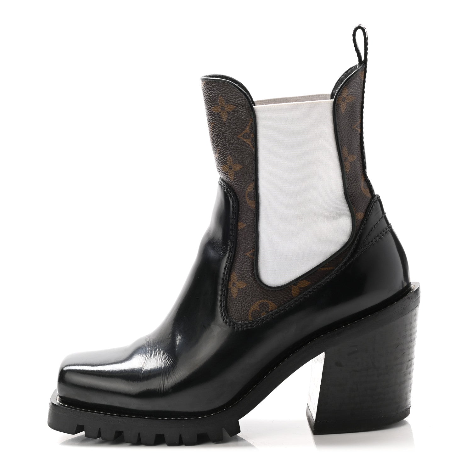Louis Vuitton Patent Monogram Limitless Ankle Boots 39 Black 1 of 22