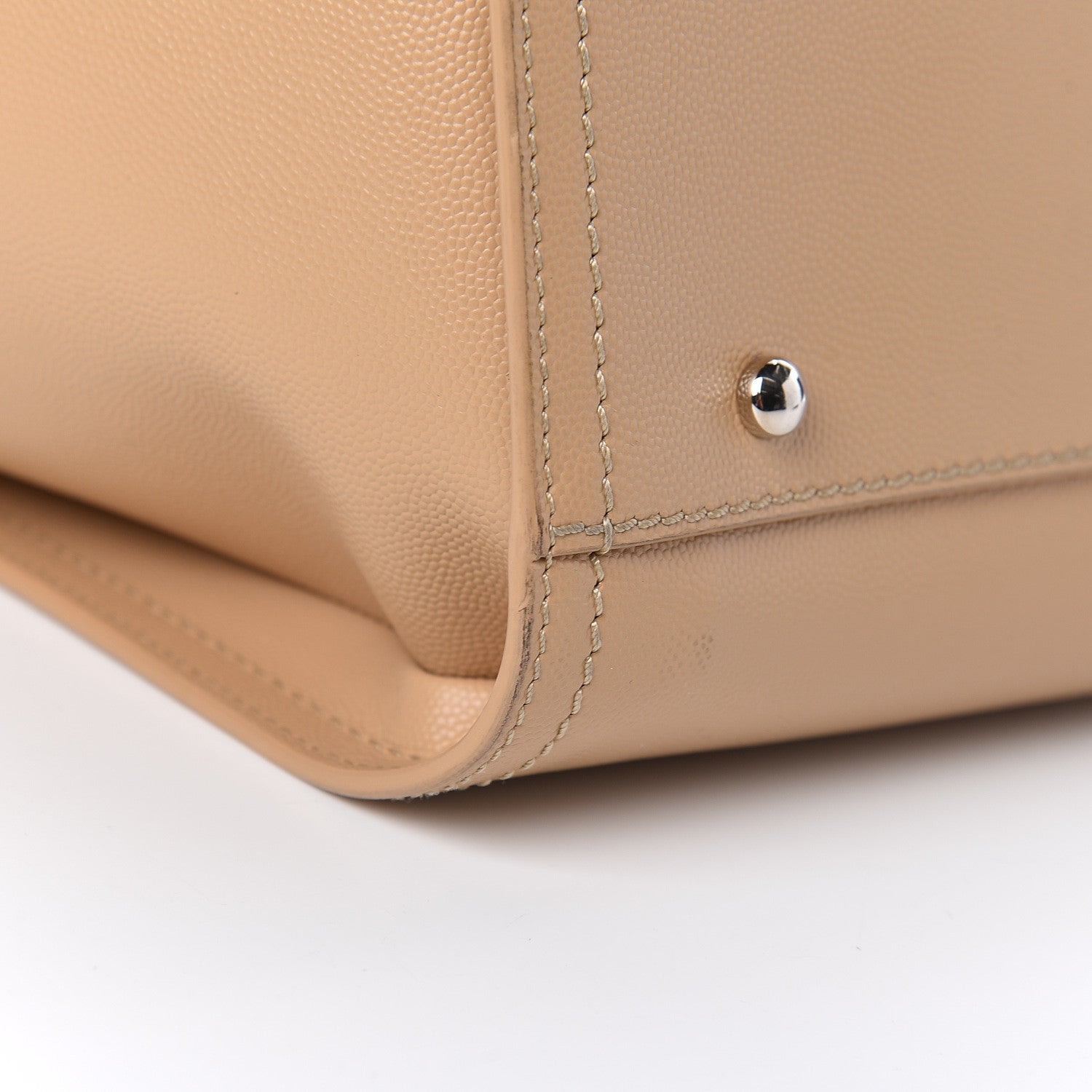 Chanel Caviar Small Studded Deauville Tote Beige 14 of 15