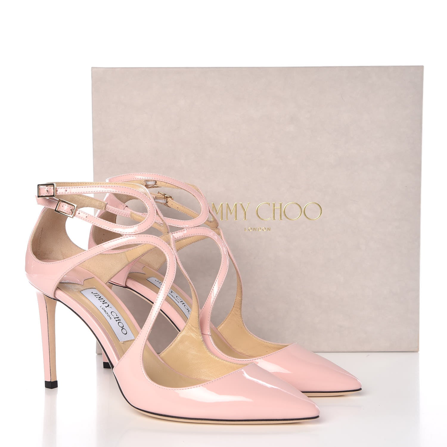 Jimmy Choo Patent Lancer 85 Pumps 41 Rosewater 8 of 8
