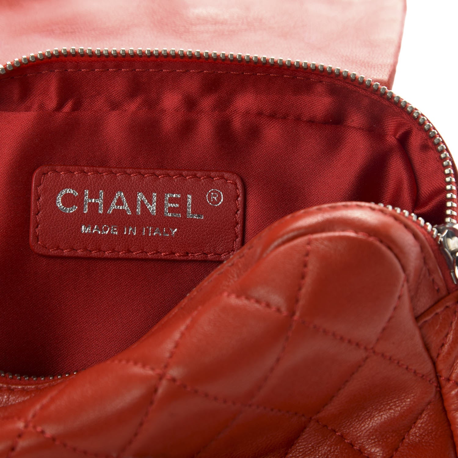 Chanel Lambskin Quilted New Mini Flap Red 6 of 9