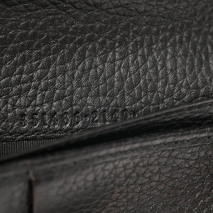 Gucci Pebbled Calfskin Medium Soho Zip Around Wallet Black 7 of 10