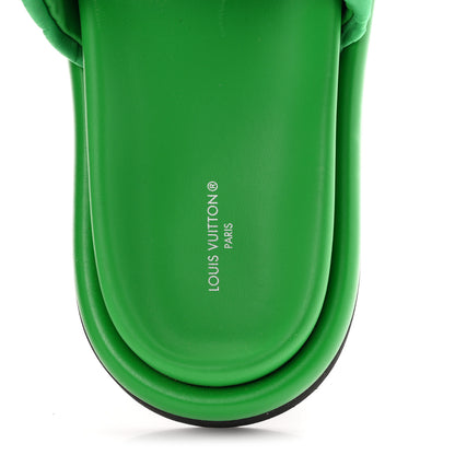Louis Vuitton Technical Fabric Embossed Monogram Pool Pillow Comfort Mules 41 Green 8 of 9