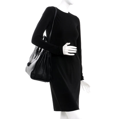 Saint Laurent Grained Calfskin Medium Supple Sac De Jour Black 2 of 8