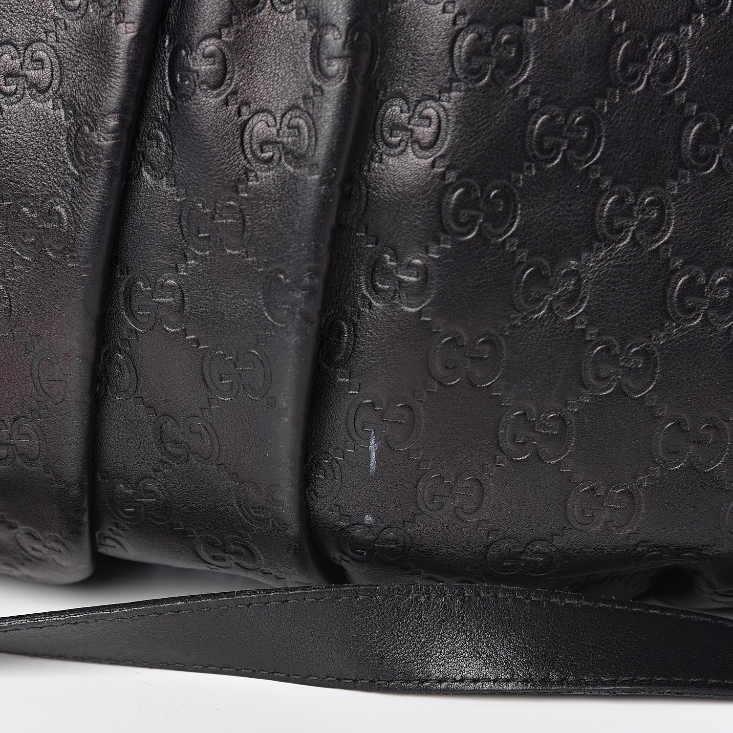 Gucci Guccissima Medium Hysteria Top Handle Bag Black 14 of 16
