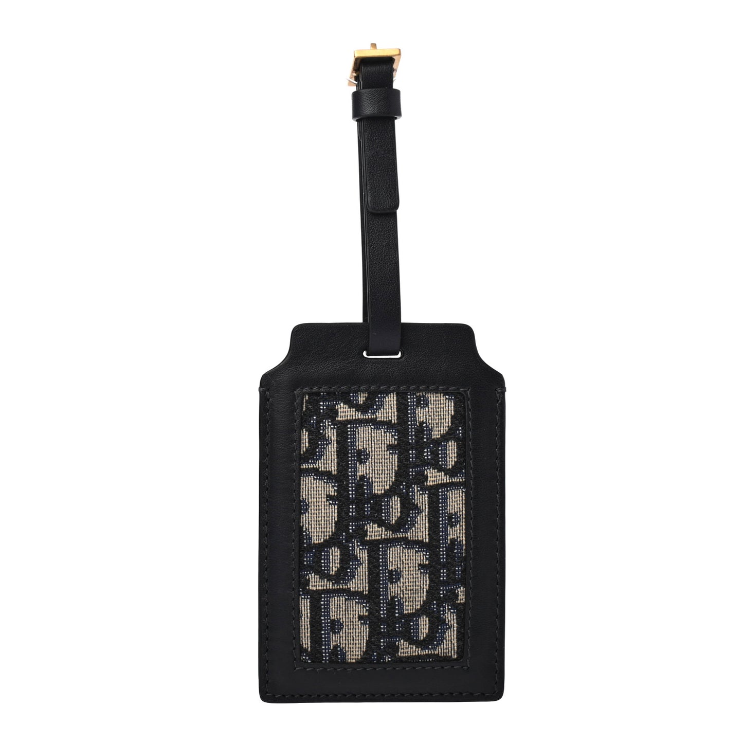 Oblique Luggage Tag Navy Blue