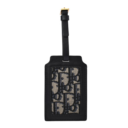 Christian Dior Oblique Luggage Tag Navy Blue 1 of 4