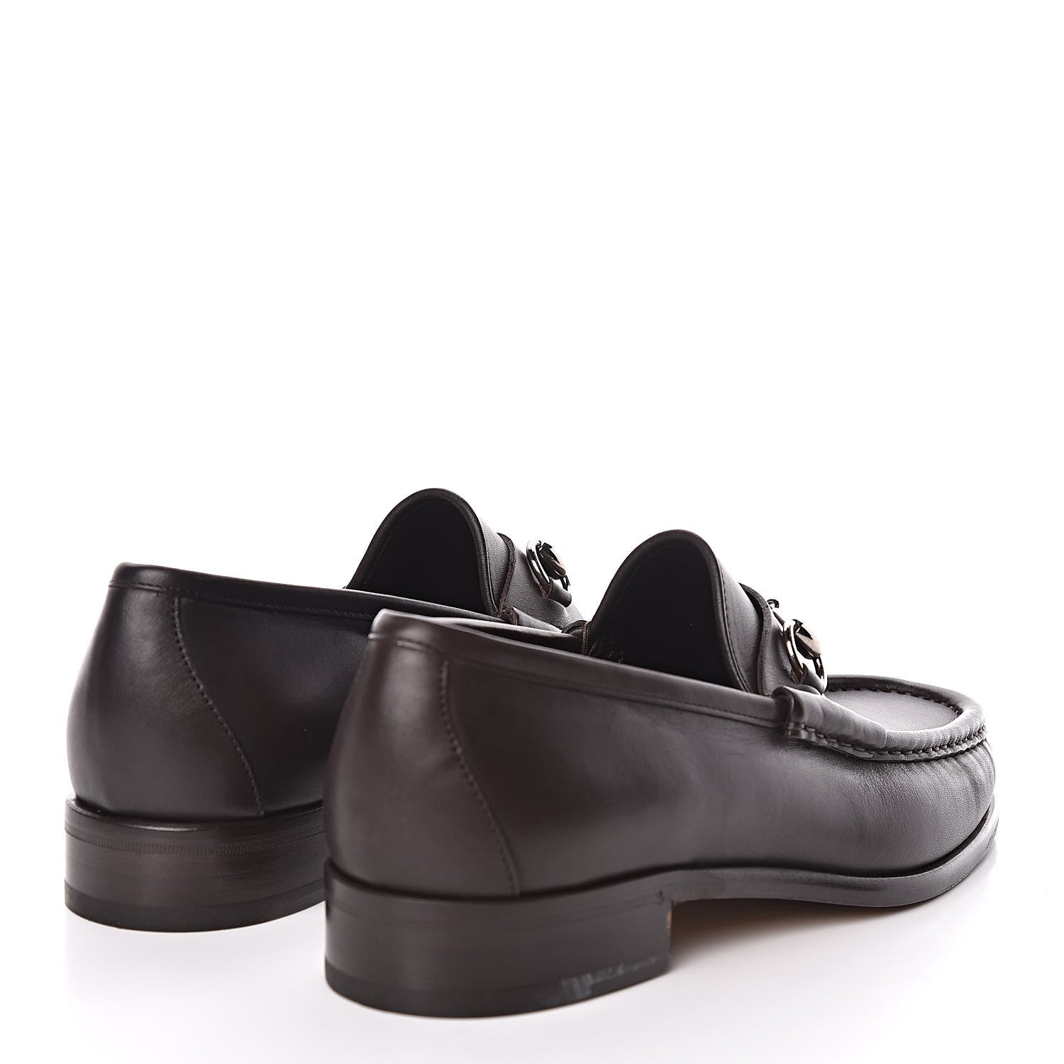 Gucci Calfskin Mens 1953 Horsebit Loafers 8 Marrone 4 of 9