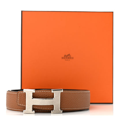 Hermes Box Togo 32mm H Belt 100 40 Black Gold 9 of 9