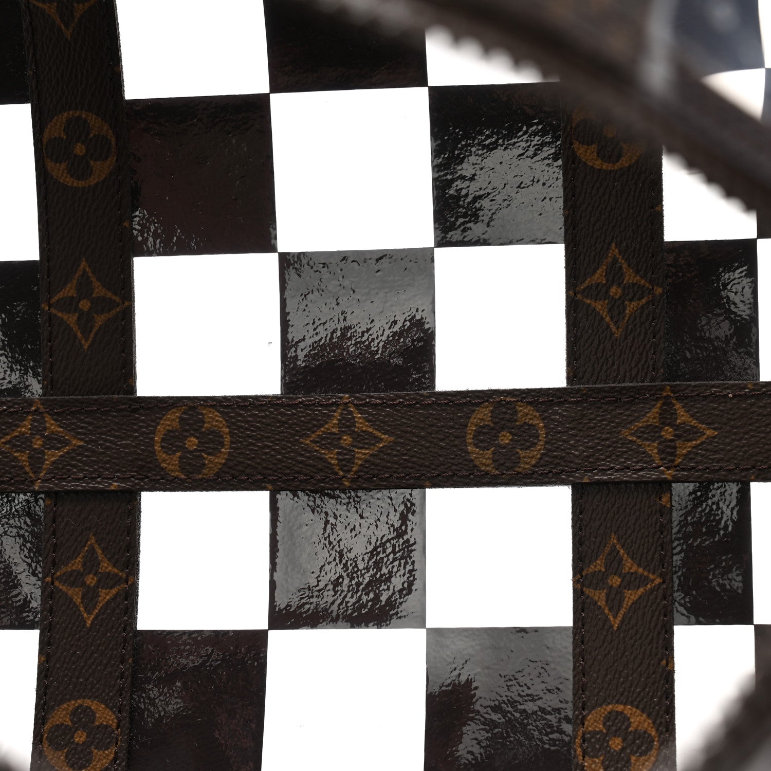 Louis Vuitton PVC Monogram Chess Keepall Bandouliere 50 4 of 11