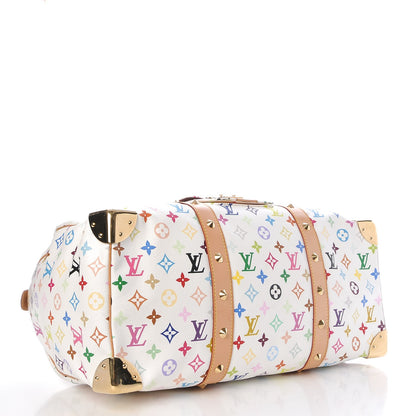 Louis Vuitton Monogram Multicolor Keepall 45 White 4 of 12