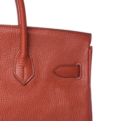 Hermes Chevre Mangalore HAC Birkin 32 Coq de Roche 33 of 33