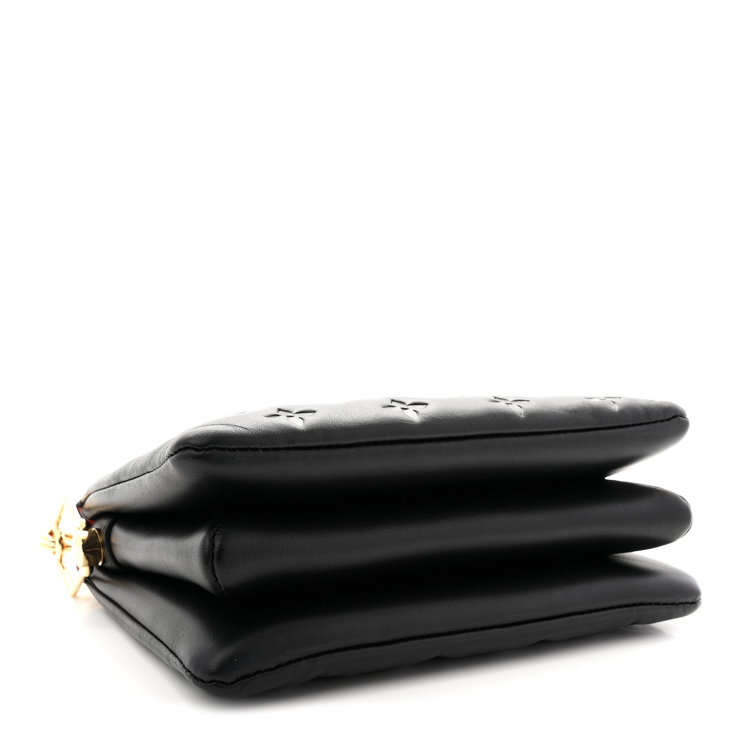 Louis Vuitton Lambskin Embossed Monogram Coussin BB Black 4 of 10