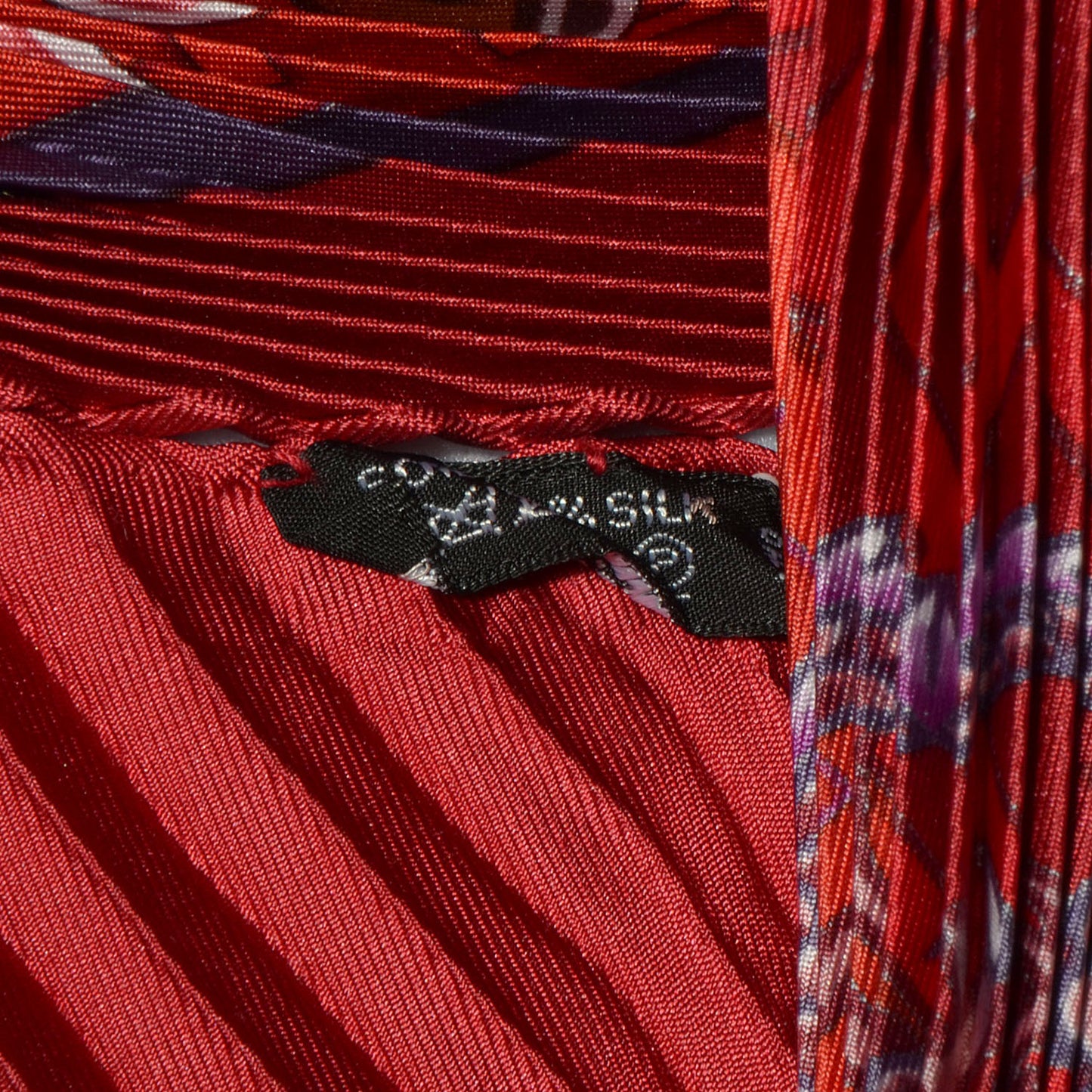 Silk Plisse Turandot Scarf 90