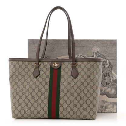 Gucci GG Supreme Monogram Medium Ophidia Shopping Tote Brown 11 of 11