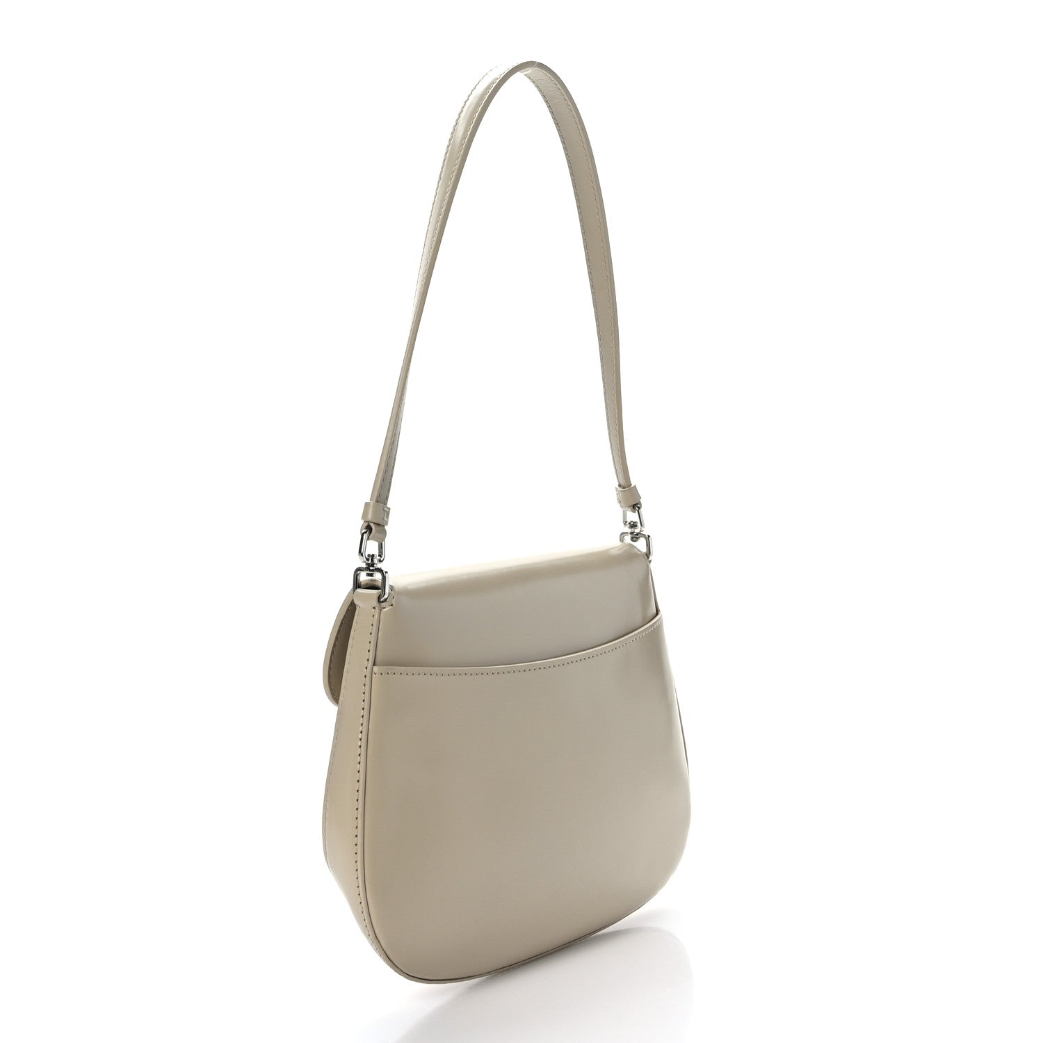 Prada Spazzolato Cleo Flap Shoulder Bag Deserto 3 of 8