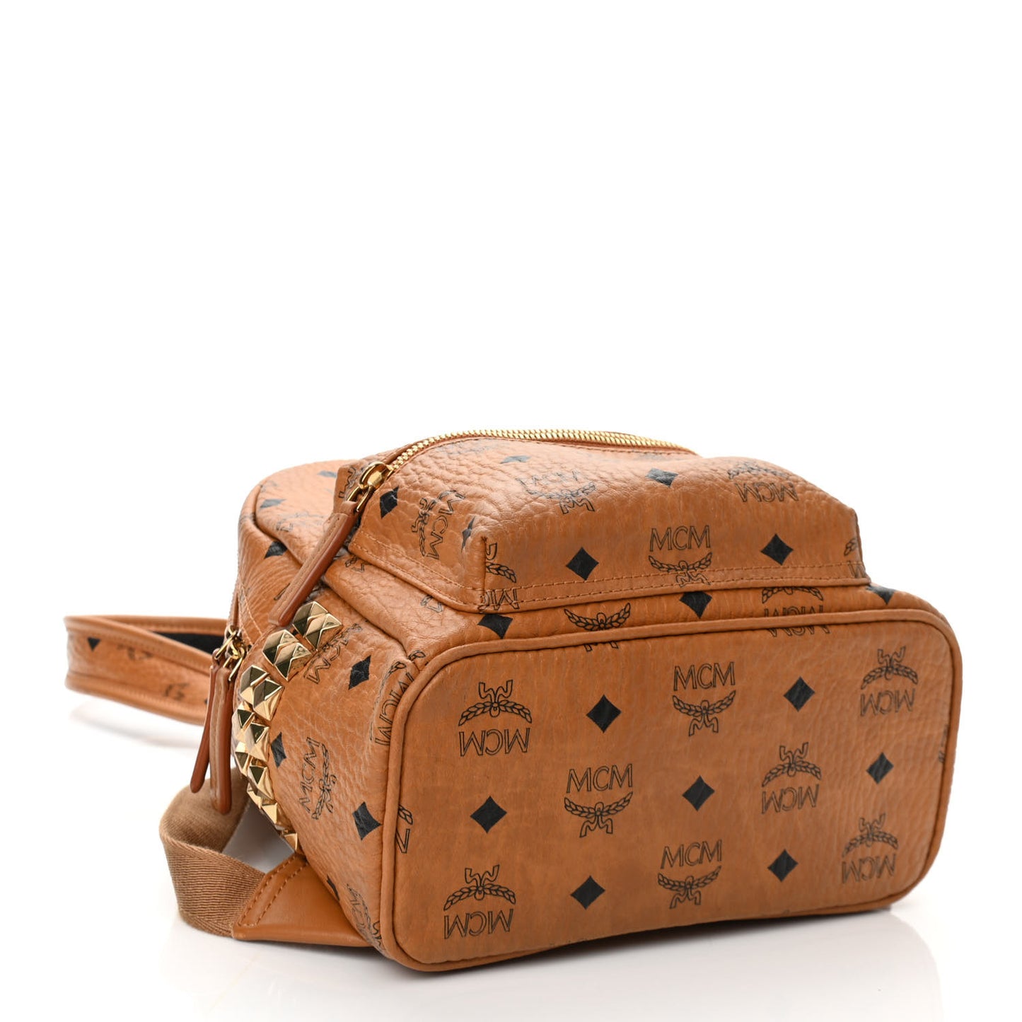 Visetos Side Stud Mini Stark Backpack Cognac