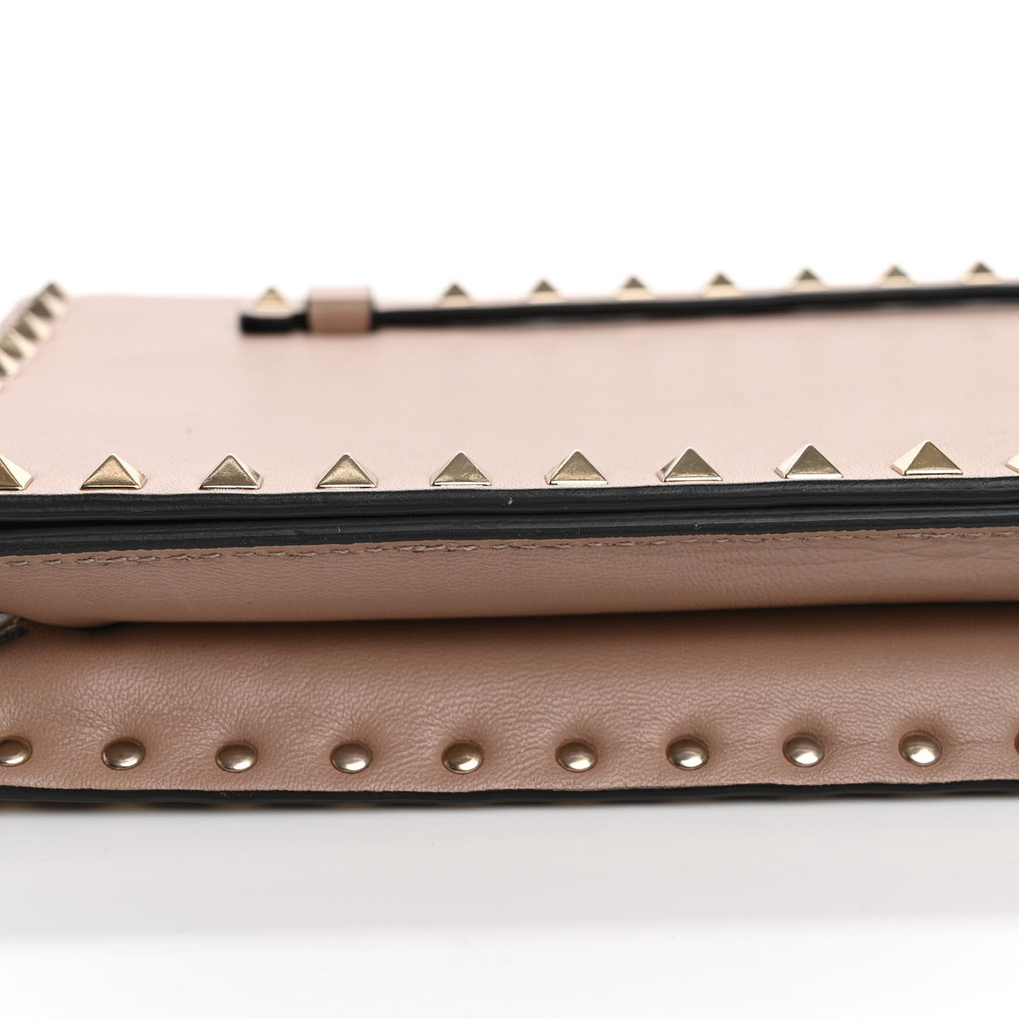 Nappa Rockstud Wristlet Clutch Alpaca
