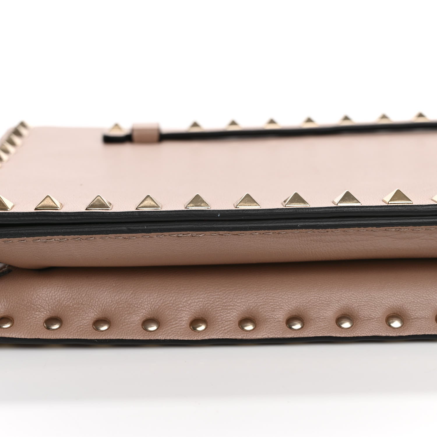 Valentino Garavani Nappa Rockstud Wristlet Clutch Alpaca 12 of 14