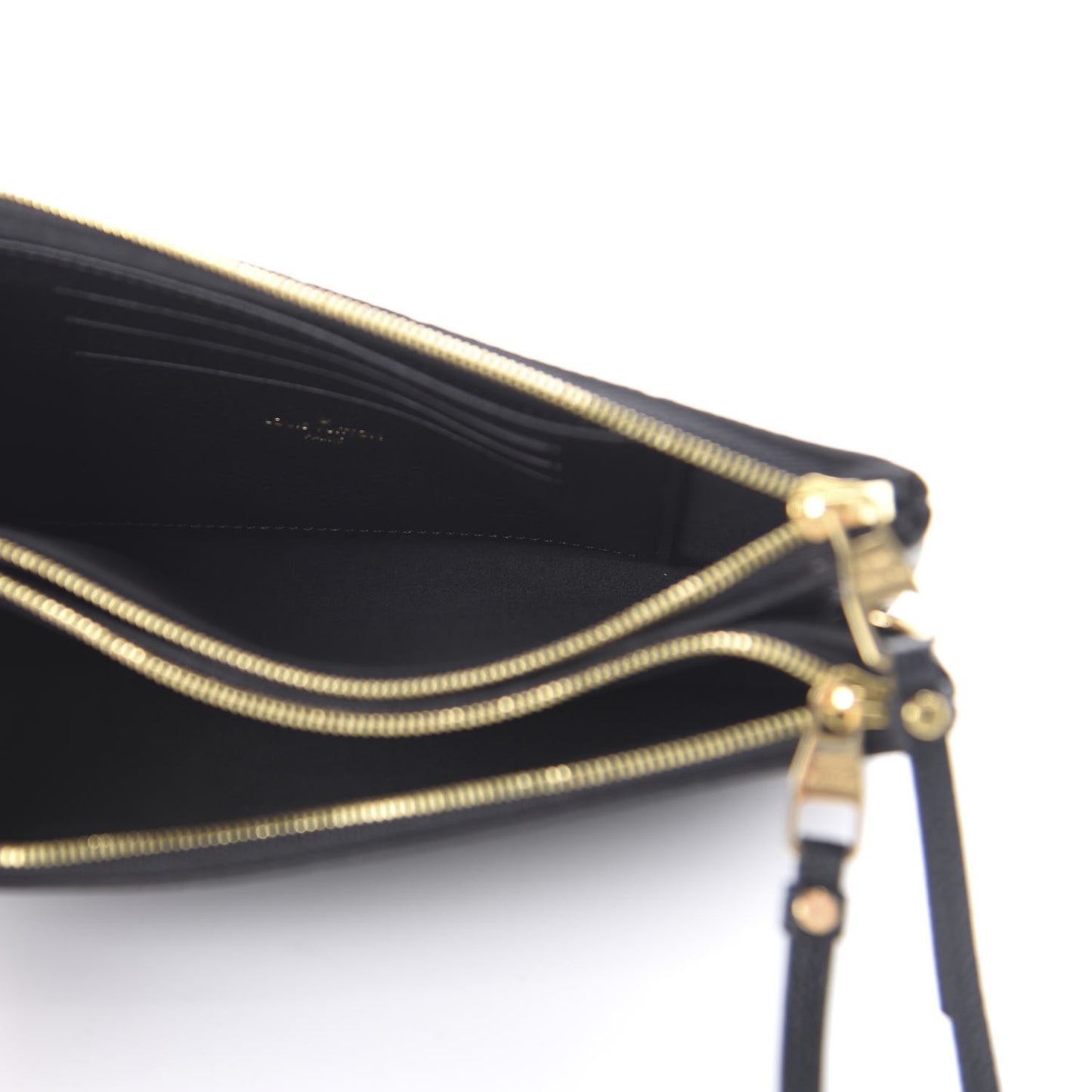 Empreinte Double Zip Pochette Black