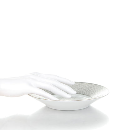 Hermes Porcelain Mosaique Au 24 Platine Calotte Plate 6.7 2 of 5