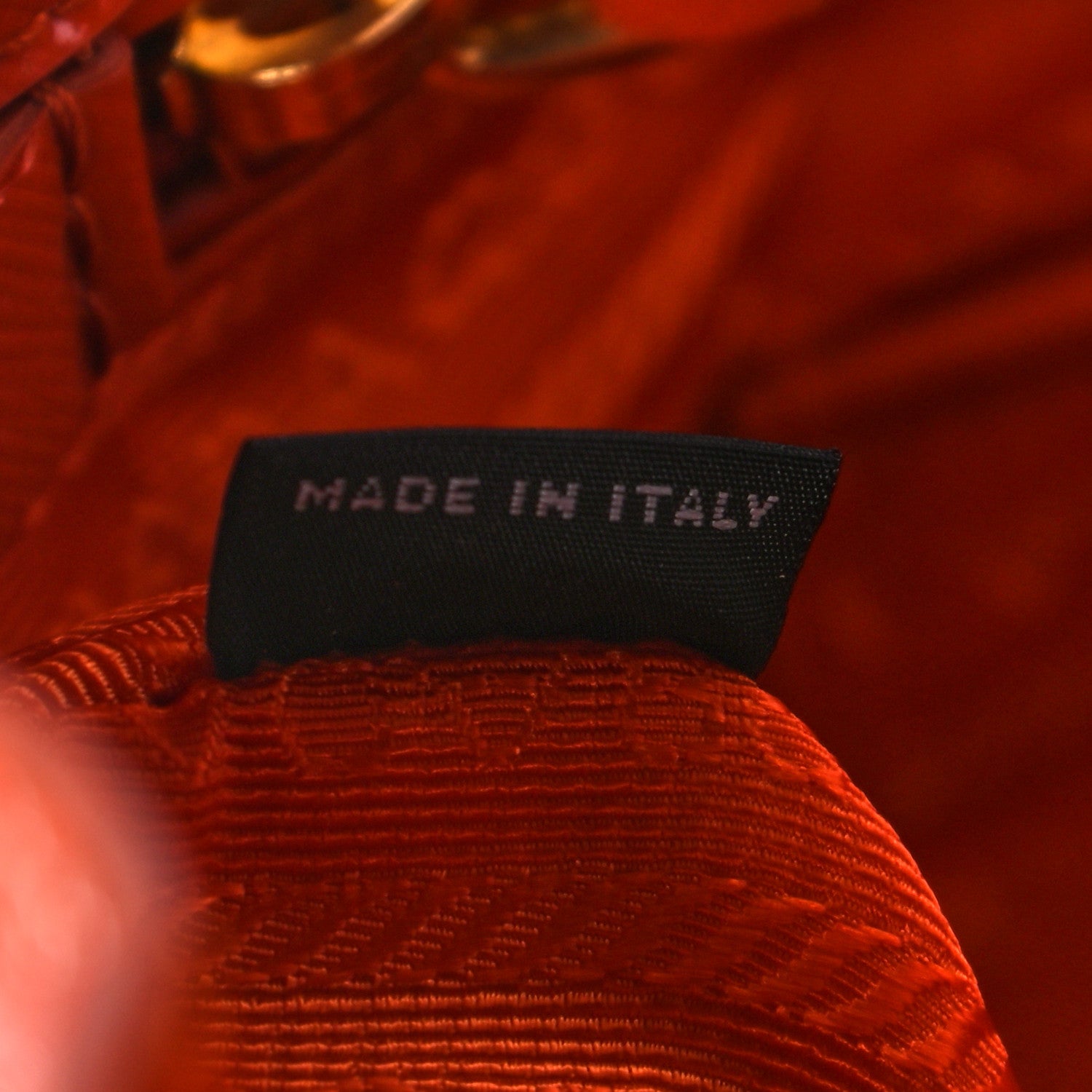 Prada Saffiano Vernice Parabole Tote Arancio 6 of 20