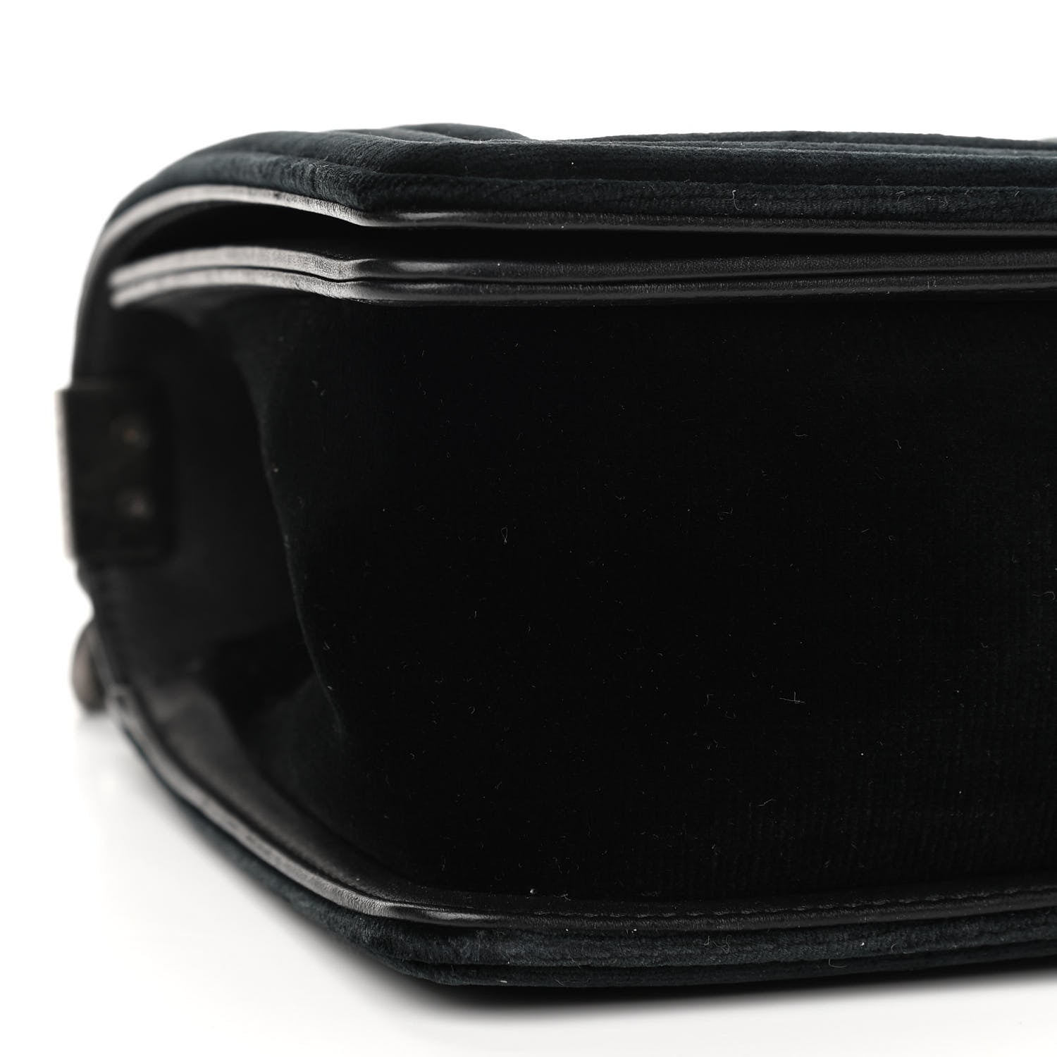 Chanel Velvet Quilted Medium Boy Flap Black 8 of 10