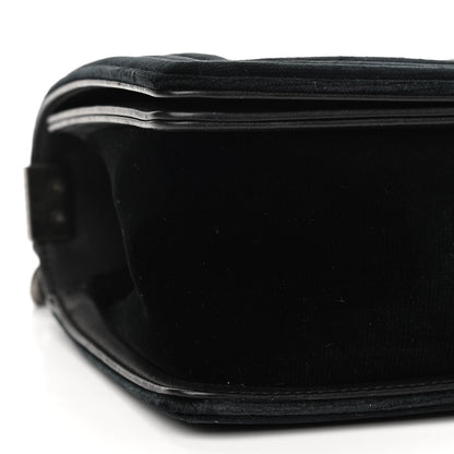 Chanel Velvet Quilted Medium Boy Flap Black 8 of 10
