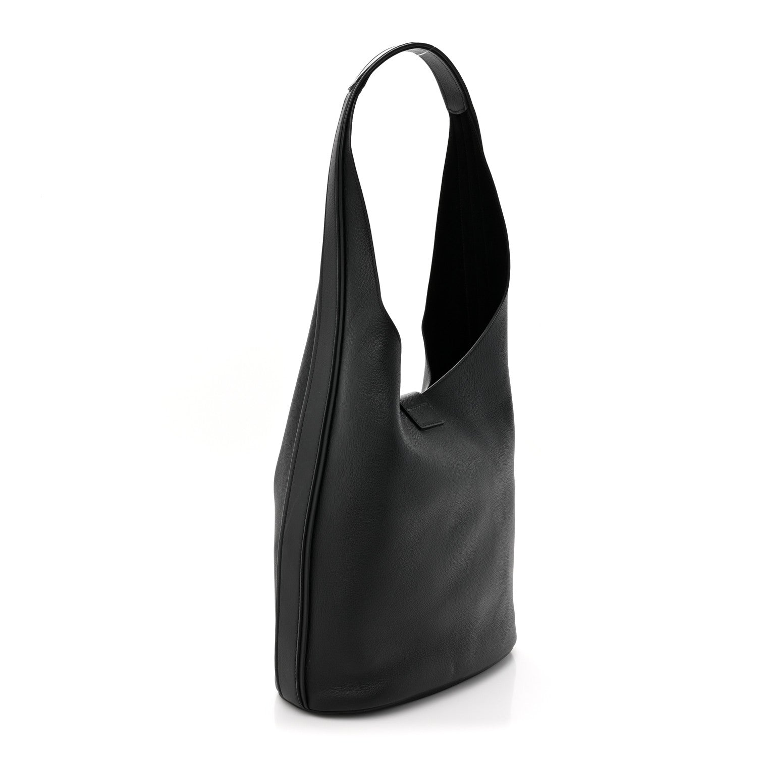 Salvatore Ferragamo Calfskin Medium Archivo Gancio Hobo Black Black 4 of 12