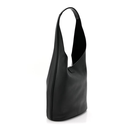 Salvatore Ferragamo Calfskin Medium Archivo Gancio Hobo Black Black 4 of 12
