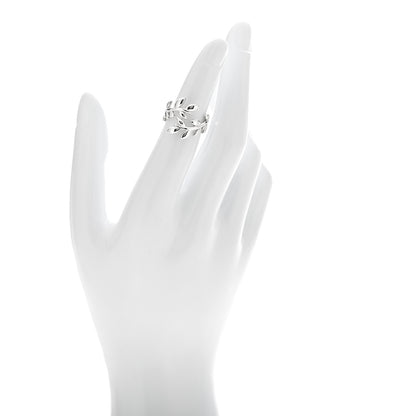 Tiffany Sterling Silver Paloma Picasso Olive Leaf Bypass Ring 46 3.75 2 of 5