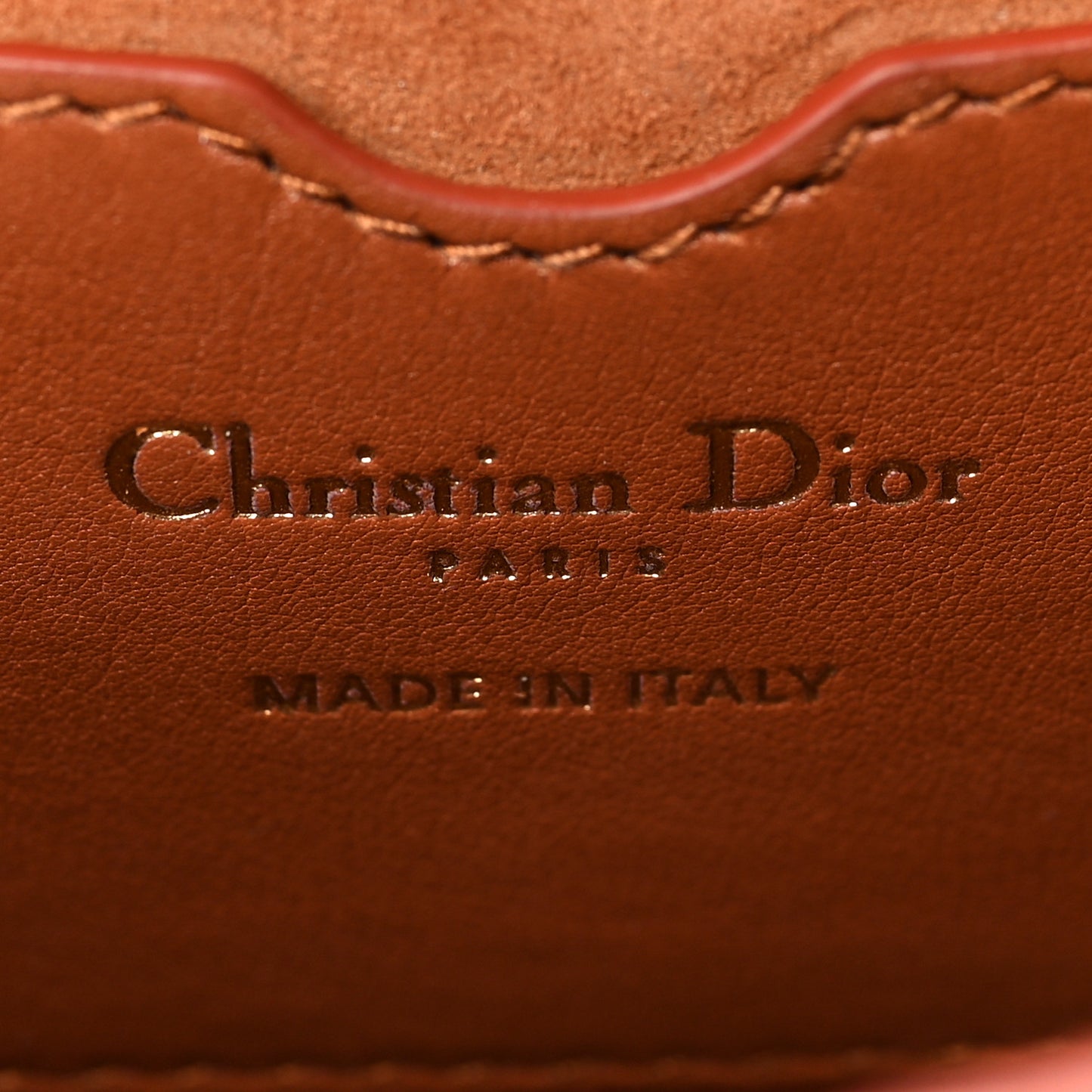 Grained Calfskin Medium Whipstitched Bobby Bag Dark Tan