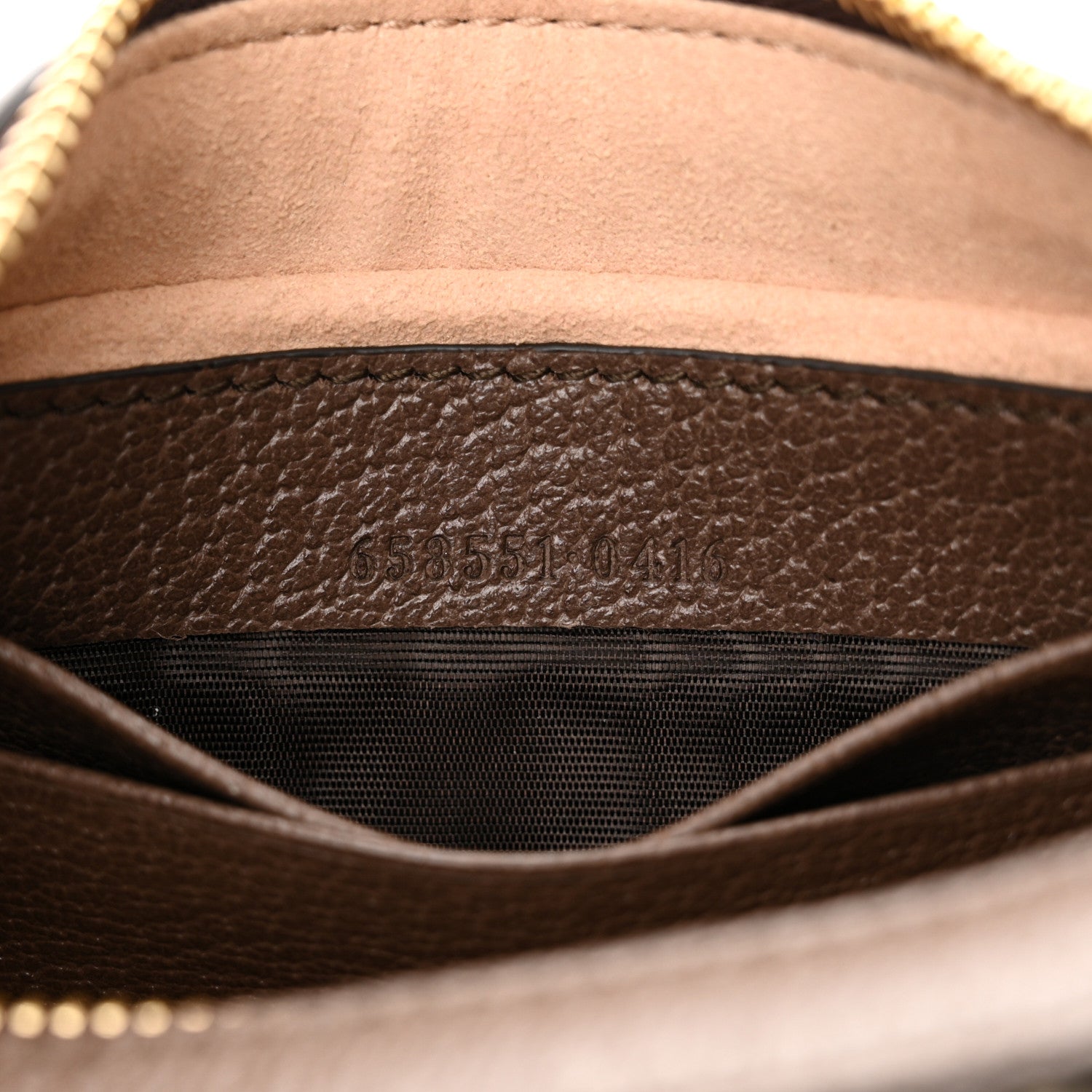 Gucci GG Supreme Monogram Textured Calfskin Web Mini Ophidia Half Moon Hobo Beige Ebony New Acero 7 of 11