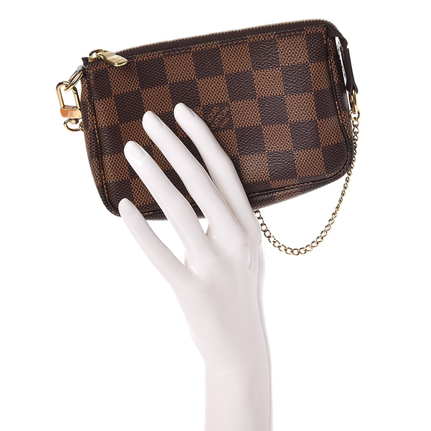 Louis Vuitton Damier Ebene Mini Pochette Accessories 2 of 8
